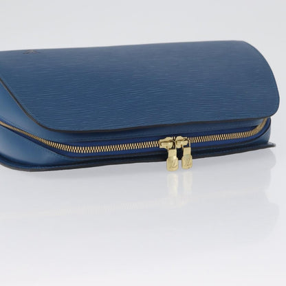 Louis Vuitton LOUIS VUITTON Epi Dauphine GM Pouch Blue M48435 LV Authentic 172381 Bag