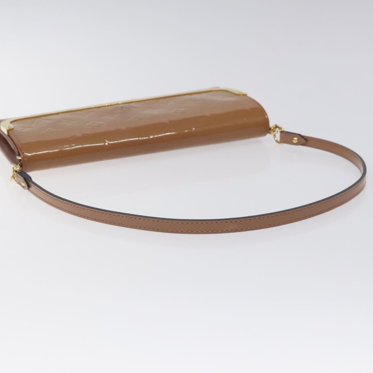 Louis Vuitton LOUIS VUITTON Vernis Rossmore MM Shoulder Bag Rose Velours M91589 LV Authentic 127784