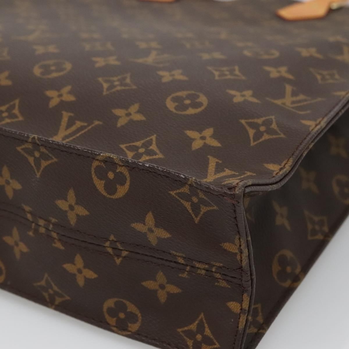 Louis Vuitton LOUIS VUITTON Monogram Sac Plat Hand Bag M51140 LV Authentic 132837