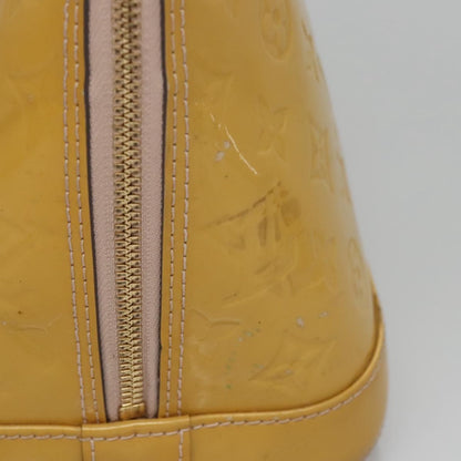 Louis Vuitton LOUIS VUITTON Monogram Vernis Alma PM Hand Bag 2way Dunne M90170 LV Authentic KD187