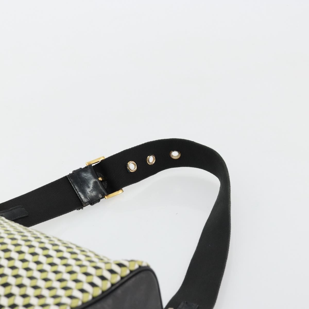 Prada PRADA Shoulder Bag Leather Yellow Gold Authentic bs35156