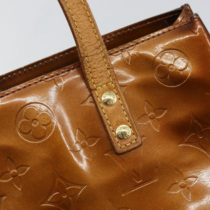 Louis Vuitton LOUIS VUITTON Monogram Vernis Reade PM Hand Bag Bronze M91146 LV Authentic BA6257