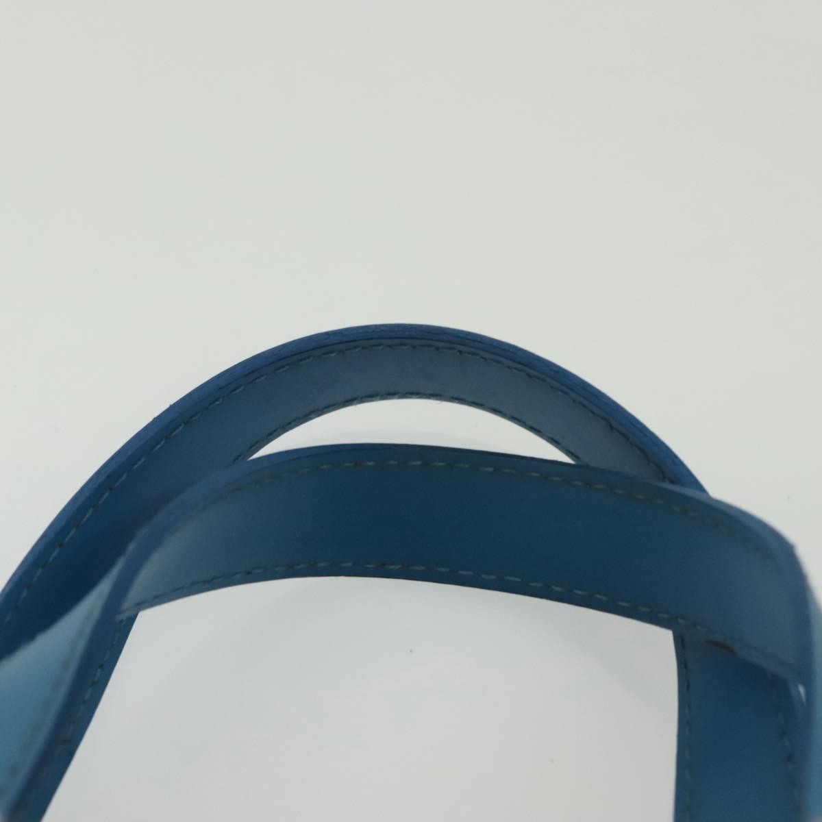 Louis Vuitton LOUIS VUITTON Epi Plage Mini Lagoon Bay Hand Bag Blue M92472 LV Authentic ep10332