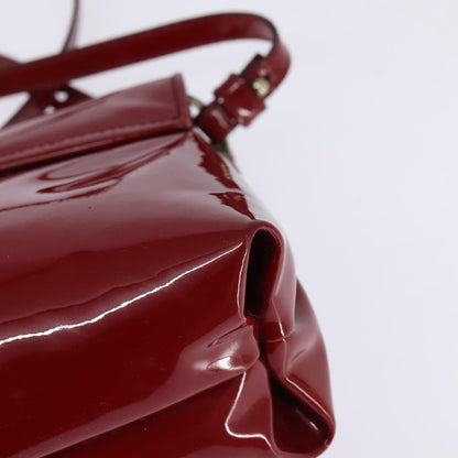Chloé Chloé Chloe 2way Pouch Enamel Red Gold Authentic bs29581 Bag