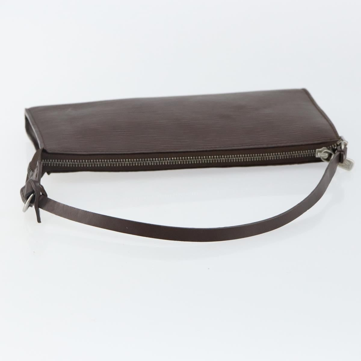 Louis Vuitton LOUIS VUITTON Epi Pochette Accessoires Pouch Mocha M5294D LV Authentic 143110A Bag