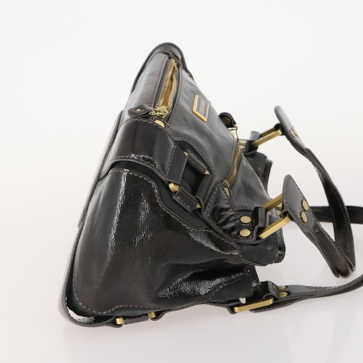 Jimmy Choo Jimmy Choo Hand Bag Leather 2 Set Black White Authentic BA12856