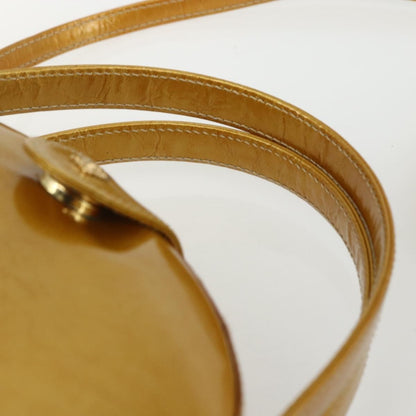 Loewe LOEWE Hand Bag Patent leather 2way Gold Authentic ka527