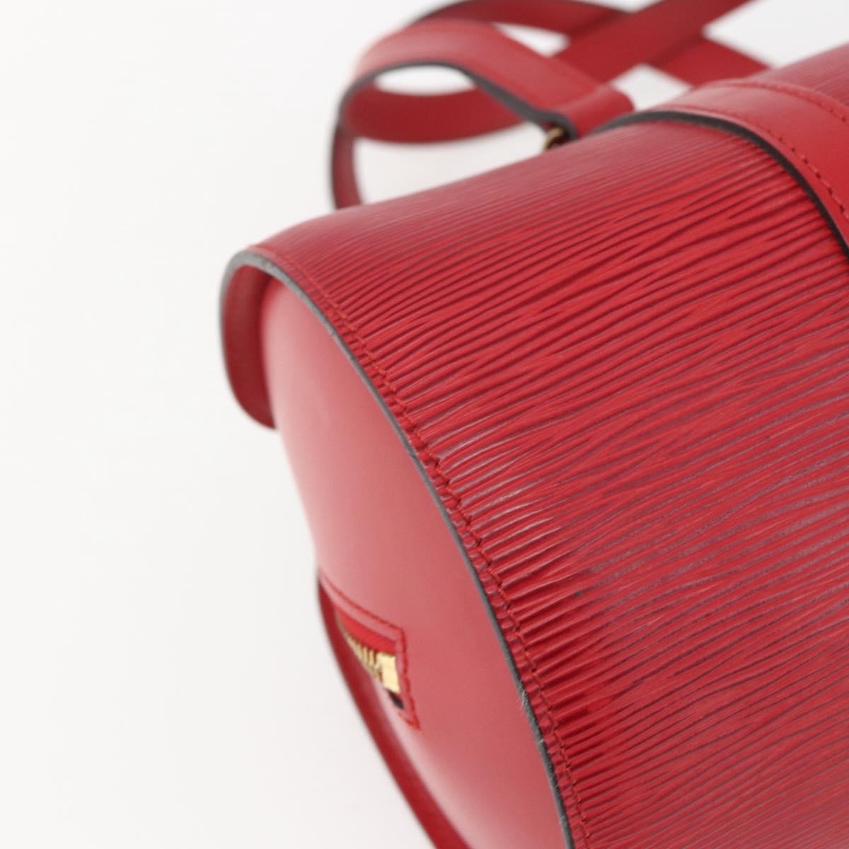 Louis Vuitton LOUIS VUITTON Epi Soufflot Hand Bag Red M52227 LV Authentic mr1713V