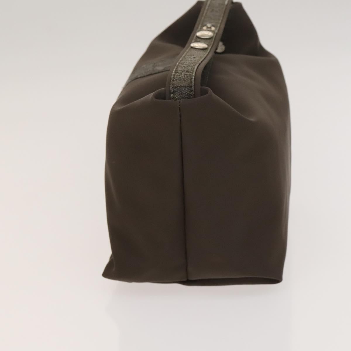 Fendi FENDI Pecan Hand Bag Nylon Canvas 2 Set Black Brown Authentic ti3350