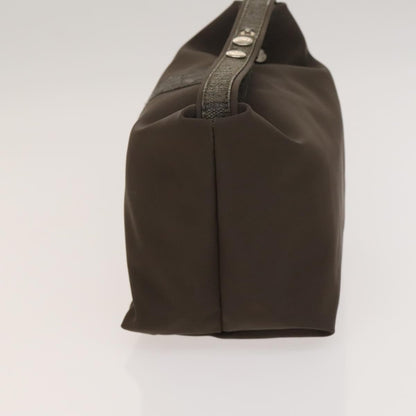 Fendi FENDI Pecan Hand Bag Nylon Canvas 2 Set Black Brown Authentic ti3350
