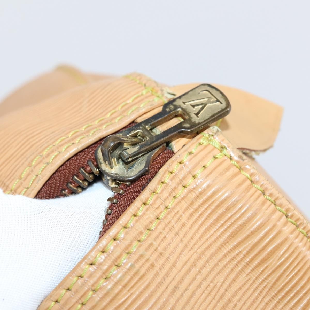 Louis Vuitton LOUIS VUITTON Epi Keepall 50 Boston Bag Beige M42941 LV Authentic hk3136