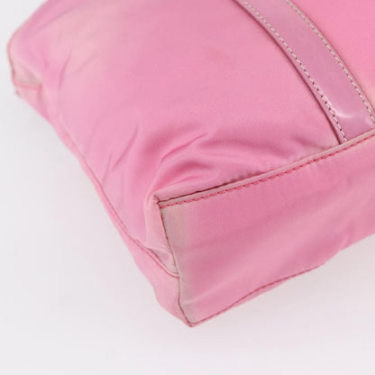 Prada PRADA Hand Bag Nylon 2way Pink Silver Authentic 153314