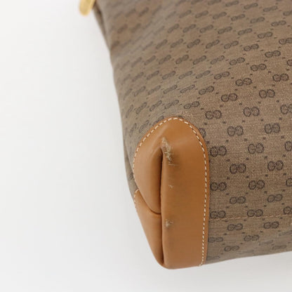 Gucci GUCCI Micro GG Supreme Tote Bag PVC Beige Gold 002 39 0054 Authentic ep13221