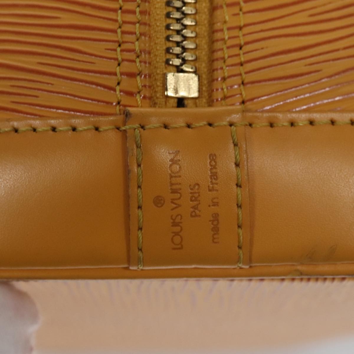 Louis Vuitton LOUIS VUITTON Epi Alma Hand Bag Yellow M52149 LV Authentic 107462