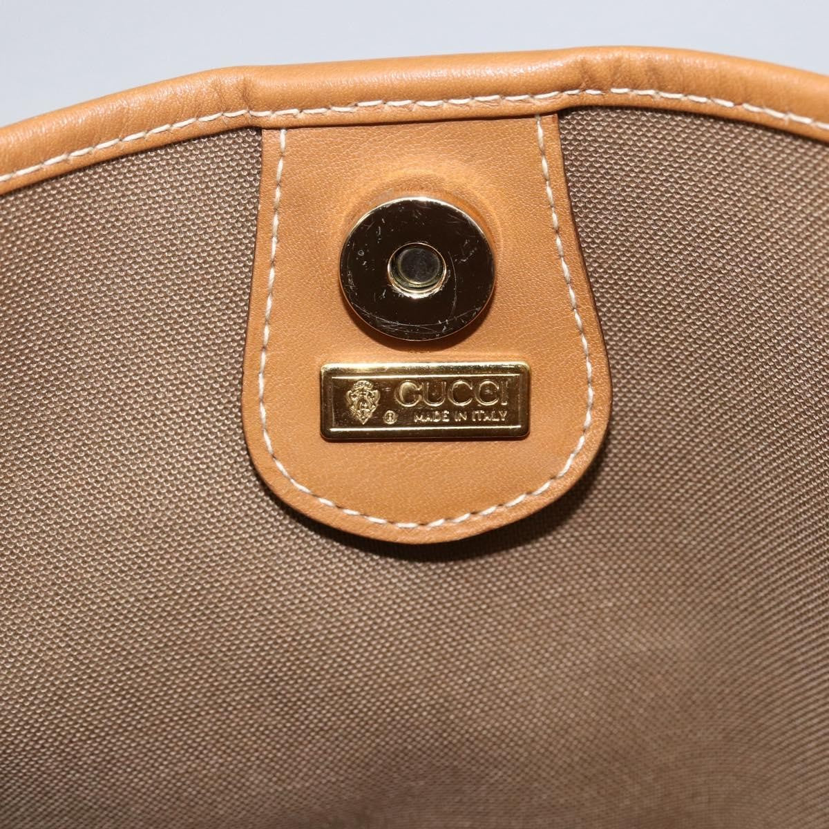 Gucci GUCCI Micro GG Supreme Tote Bag PVC Beige Gold 002 39 0054 Authentic ep13221