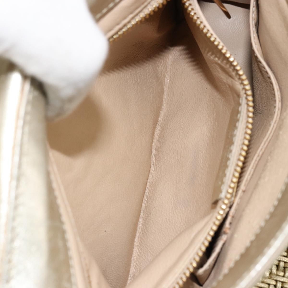 Salvatore Ferragamo Salvatore Ferragamo Sofia Gancini Hand Bag Leather 2way Gold Authentic 179912A