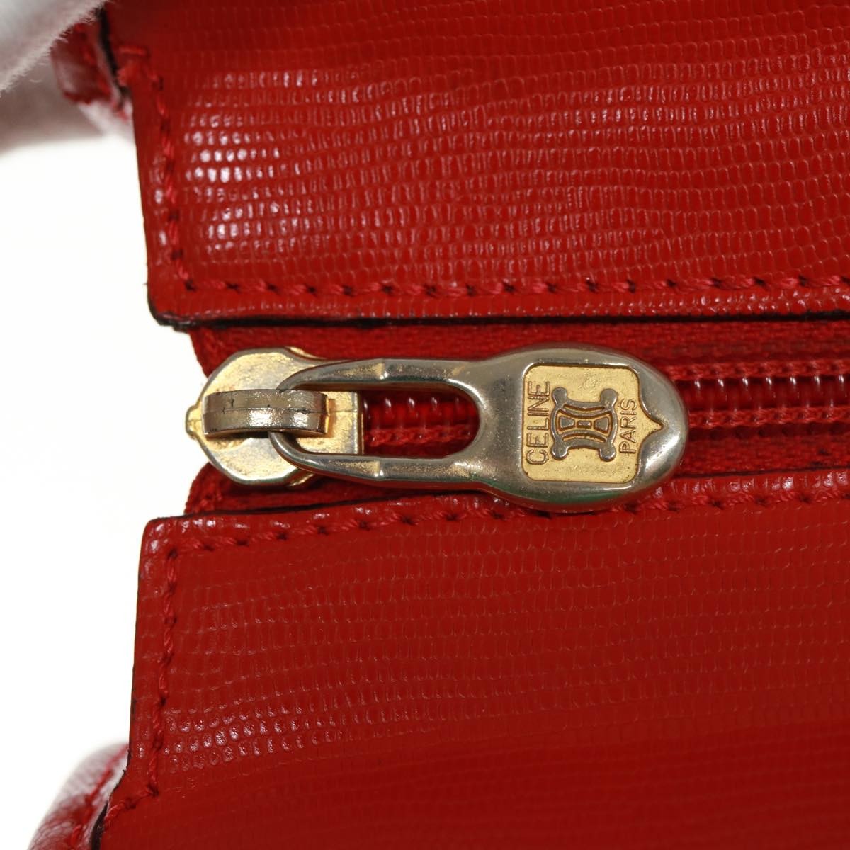 Celine CELINE Shoulder Bag Leather Red Authentic bs15049