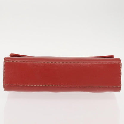 Loewe LOEWE Velazquez Hand Bag Leather Red Gold Authentic BA6367