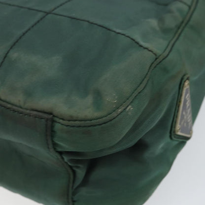 Prada PRADA Quilted Chain Shoulder Bag Nylon plastic Green Authentic mr1504
