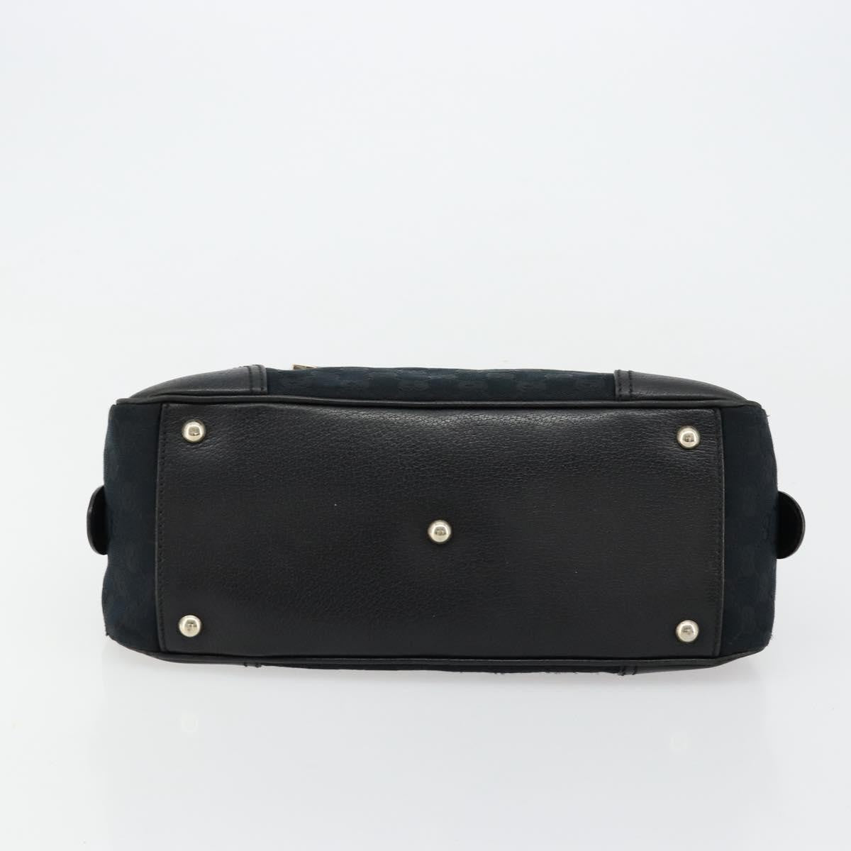 Gucci GUCCI GG Canvas Princi Hand Bag Black Gold 161720 Authentic 176928