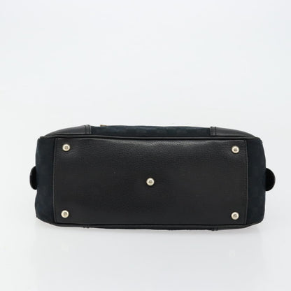Gucci GUCCI GG Canvas Princi Hand Bag Black Gold 161720 Authentic 176928