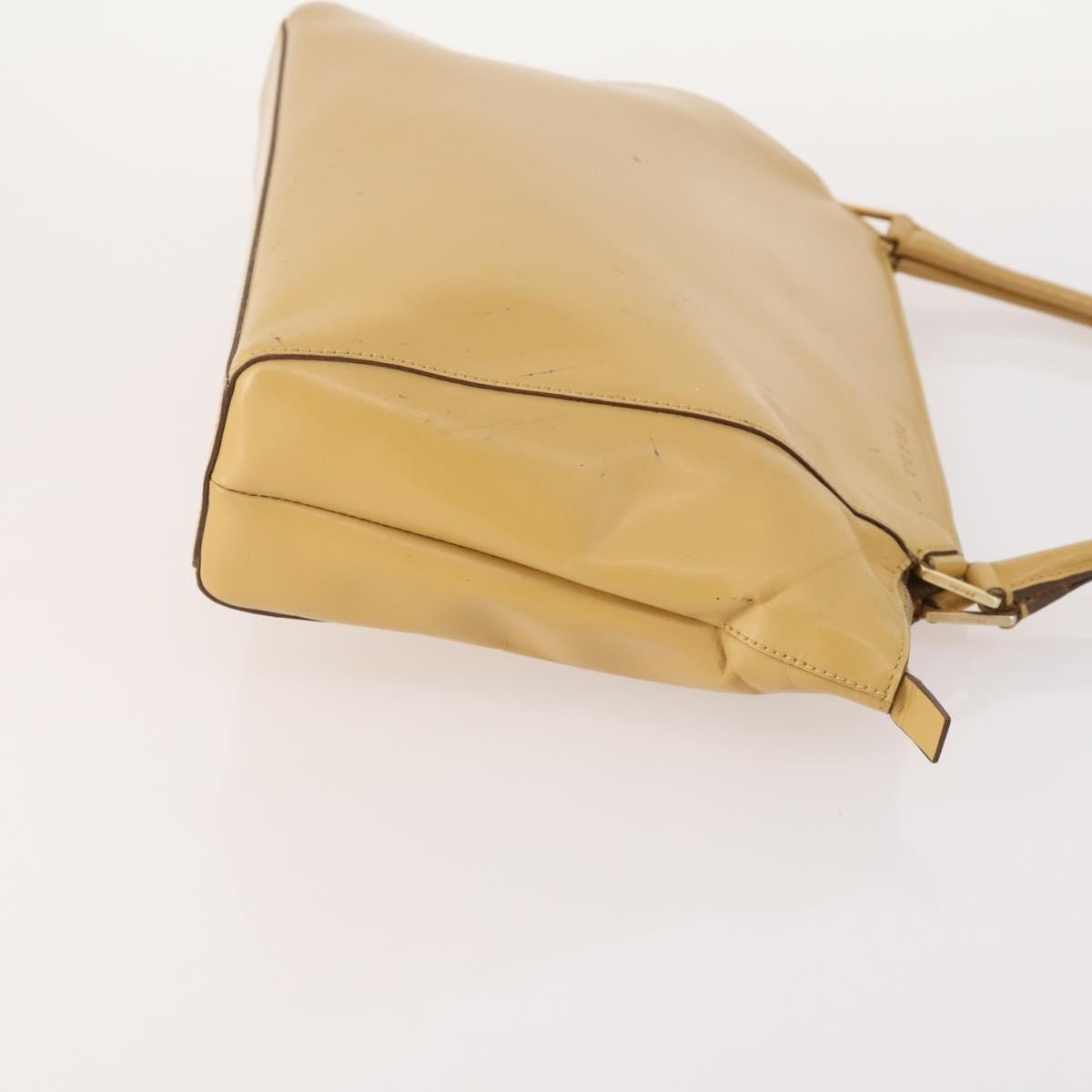 Prada PRADA Shoulder Bag Nylon Leather 3 Set Beige Khaki Authentic YKZ717