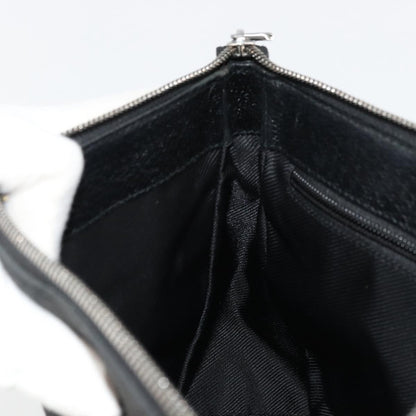 Gucci GUCCI GG Canvas Shoulder Bag Black Silver 114273 Authentic ep14561