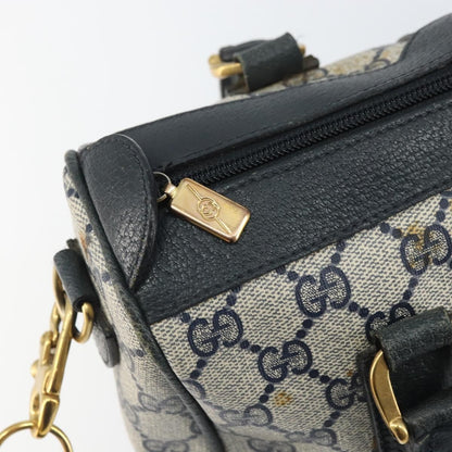 Gucci GUCCI GG Supreme Sherry Line Bag PVC 2way Navy Red gold 002 39 0069 Authentic ep12291