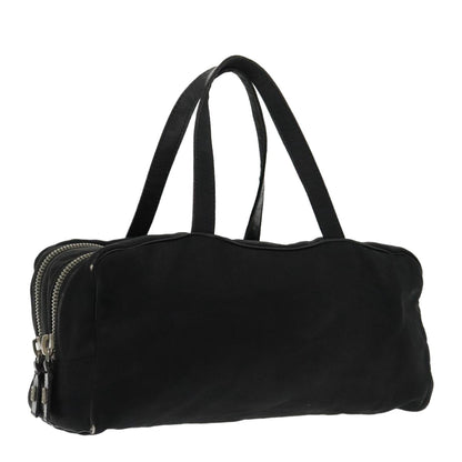 Fendi FENDI Hand Bag Cotton Nylon Black Silver Authentic ti2136