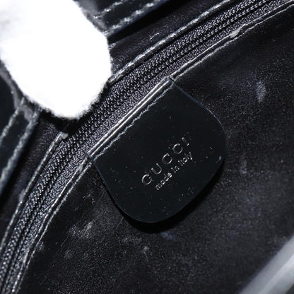 Gucci GUCCI Soho Shoulder Bag Patent leather Black Silver Authentic 179948