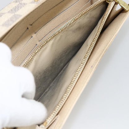 Louis Vuitton LOUIS VUITTON Damier Azur Portefeuille Sarah Long Wallet N61735 LV Authentic YKZ1187 Bag