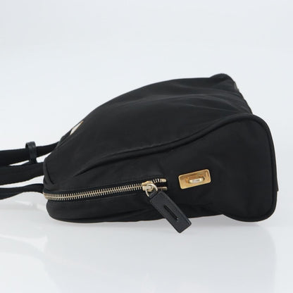 Prada PRADA Tote Bag Nylon Black Gold Authentic 156177