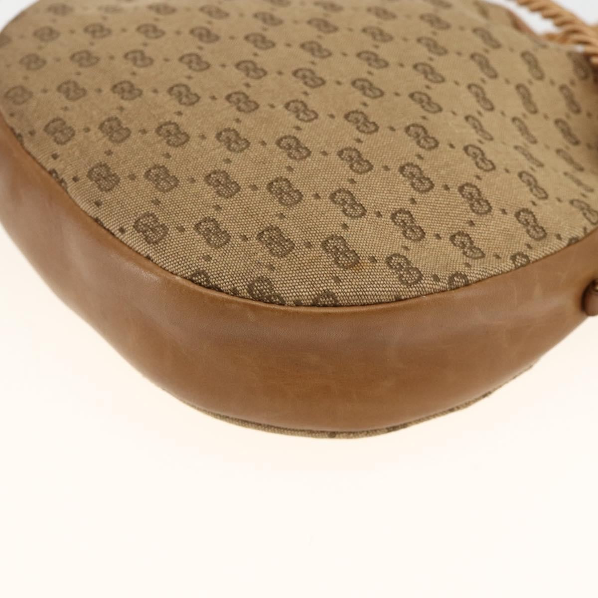 Gucci GUCCI Micro GG Canvas Shoulder Bag Beige Gold Authentic ka3074