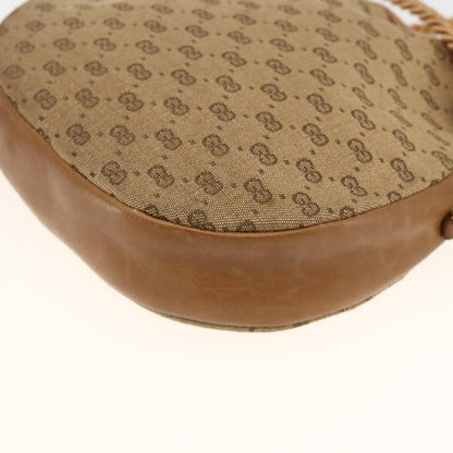 Gucci GUCCI Micro GG Canvas Shoulder Bag Beige Gold Authentic ka3074
