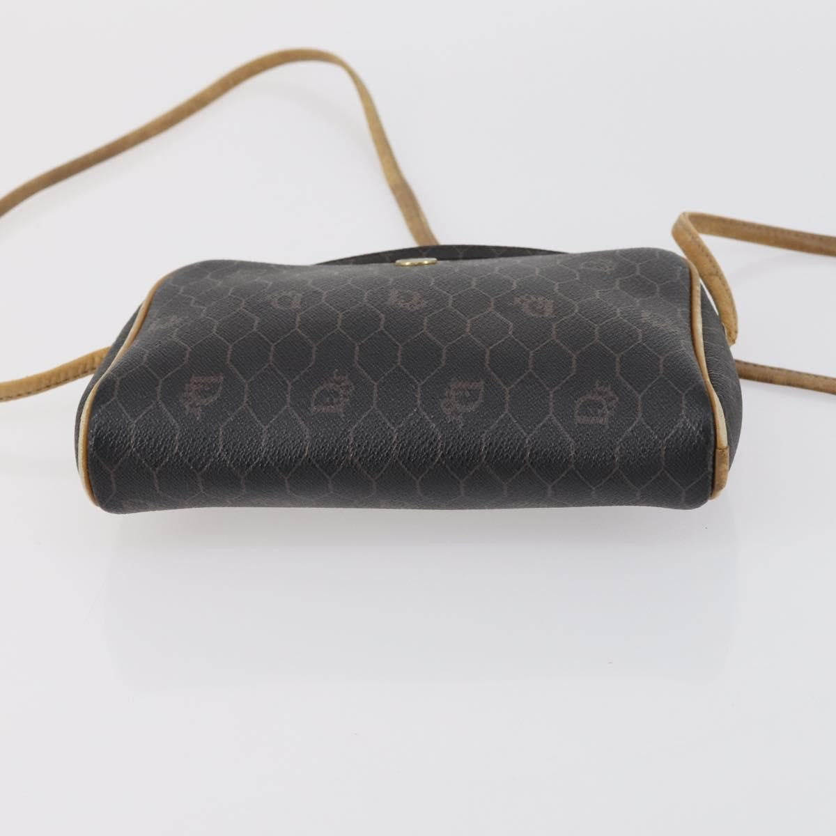Dior Christian Dior BOTTEGA VENETA Hand Bag Suede PVC 2 Set Brown Gold Authentic bs30859