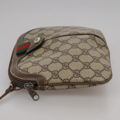 Gucci GUCCI GG Supreme Web Sherry Line Shoulder Bag PVC Beige 904 02 047 Authentic 111359