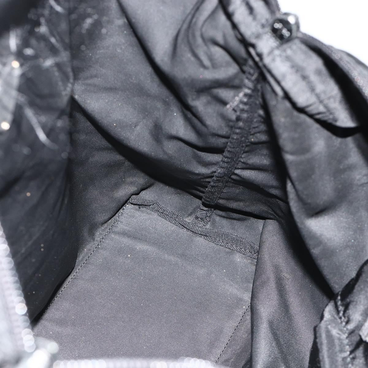 Prada PRADA Tote Bag Nylon Black Silver Authentic ep14252