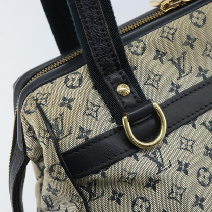 Louis Vuitton LOUIS VUITTON Monogram Mini Josephine PM Hand Bag Blue M92049 LV Authentic ep13340