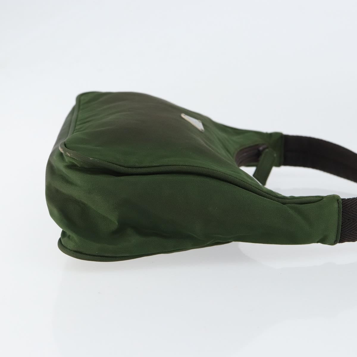 Prada PRADA Hand Bag Nylon Green Authentic 152801