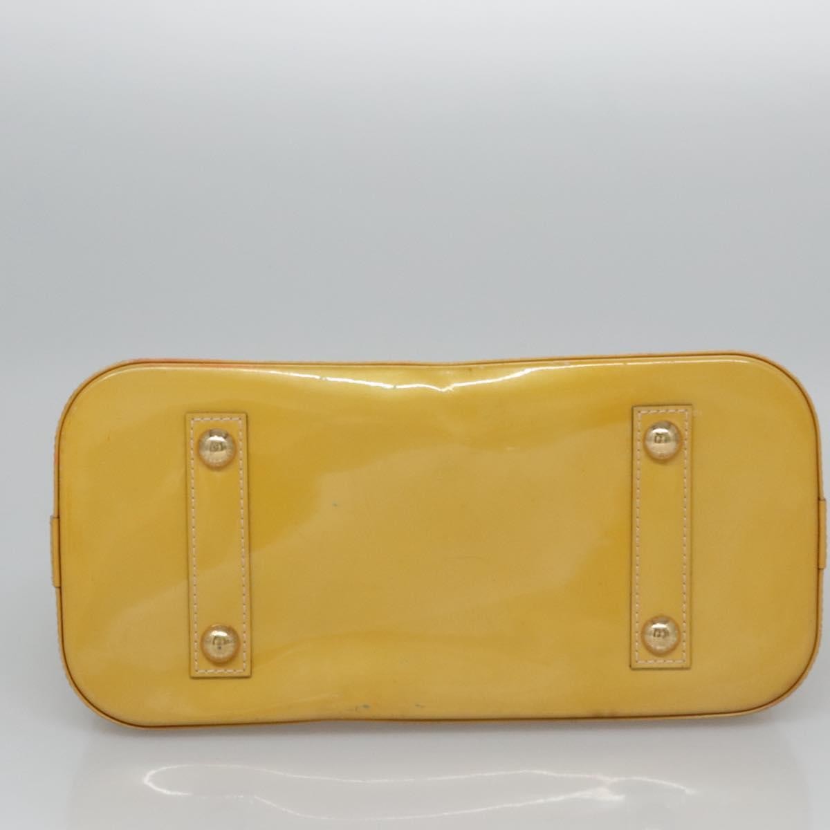 Louis Vuitton LOUIS VUITTON Monogram Vernis Alma PM Hand Bag 2way Dunne M90170 LV Authentic KD187