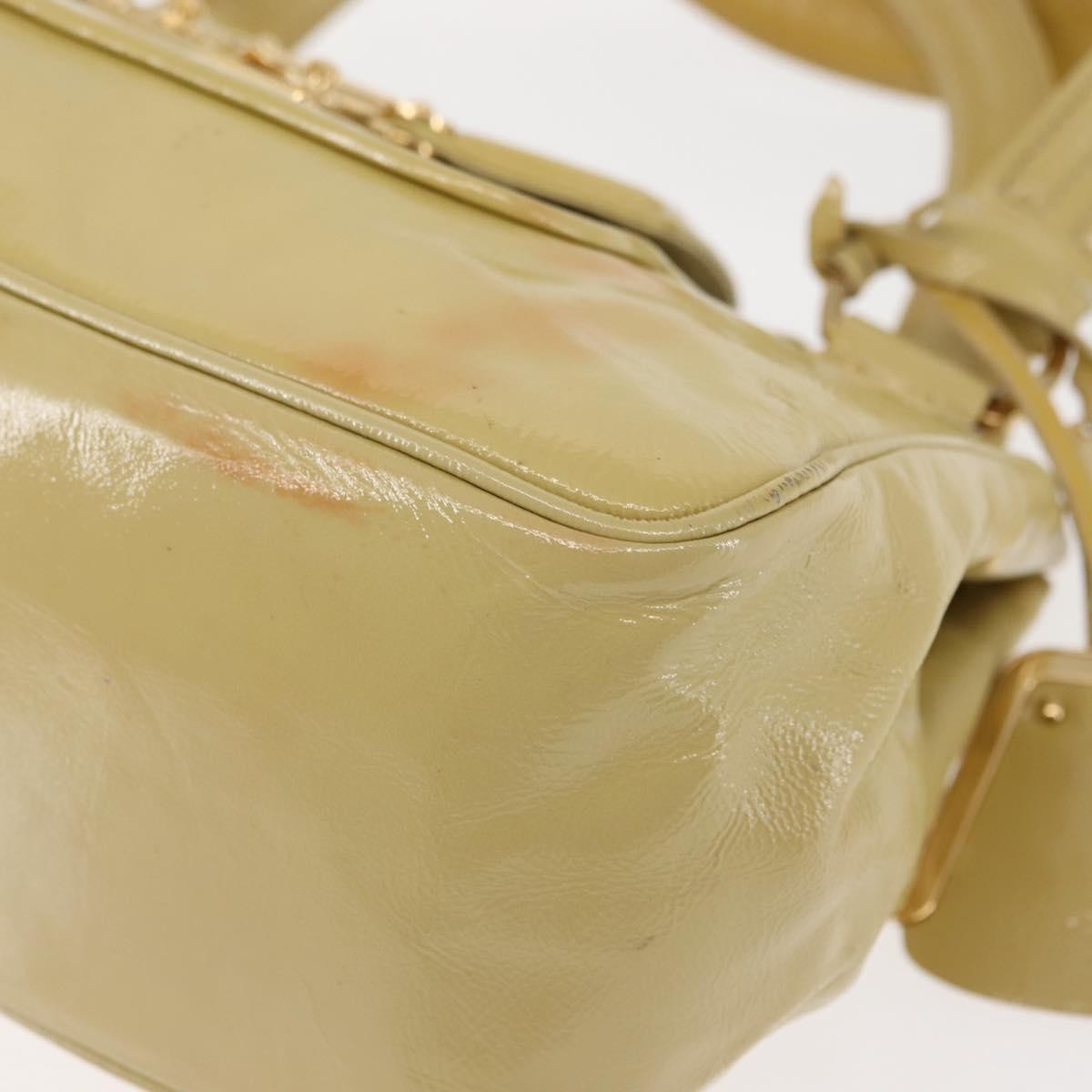 Louis Vuitton LOUIS VUITTON Cruise line Sac Bicolor Hand Bag Enamel Yellow M92547 Authentic bs29940