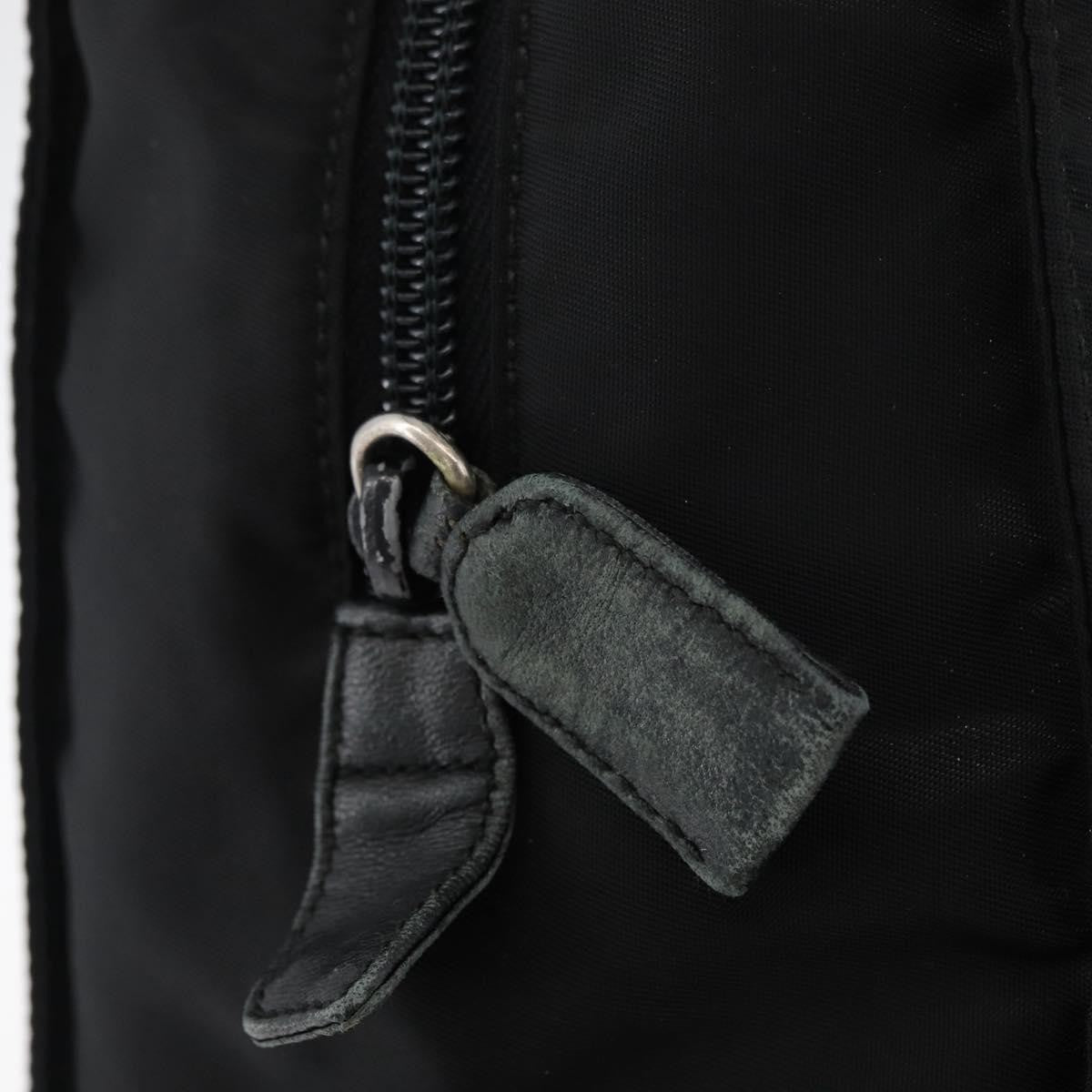Prada PRADA Tote Bag Nylon Black Silver Authentic 175704