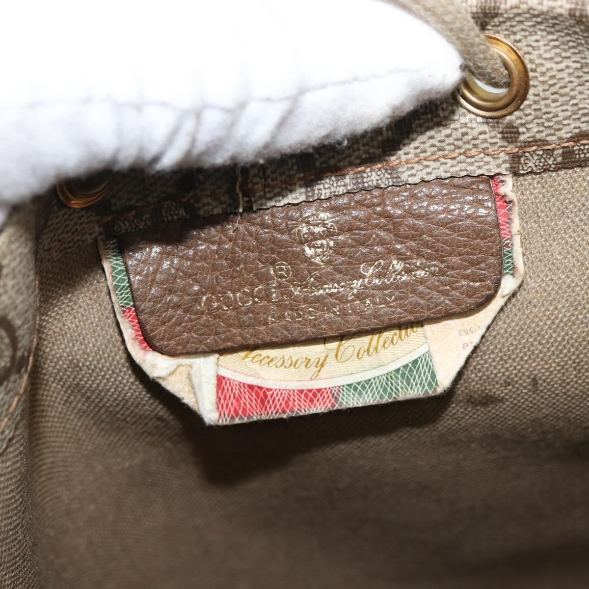 Gucci GUCCI GG Supreme purse Shoulder Bag PVC Beige Gold 97 19 302 Authentic 177502