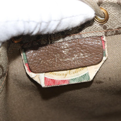 Gucci GUCCI GG Supreme purse Shoulder Bag PVC Beige Gold 97 19 302 Authentic 177502