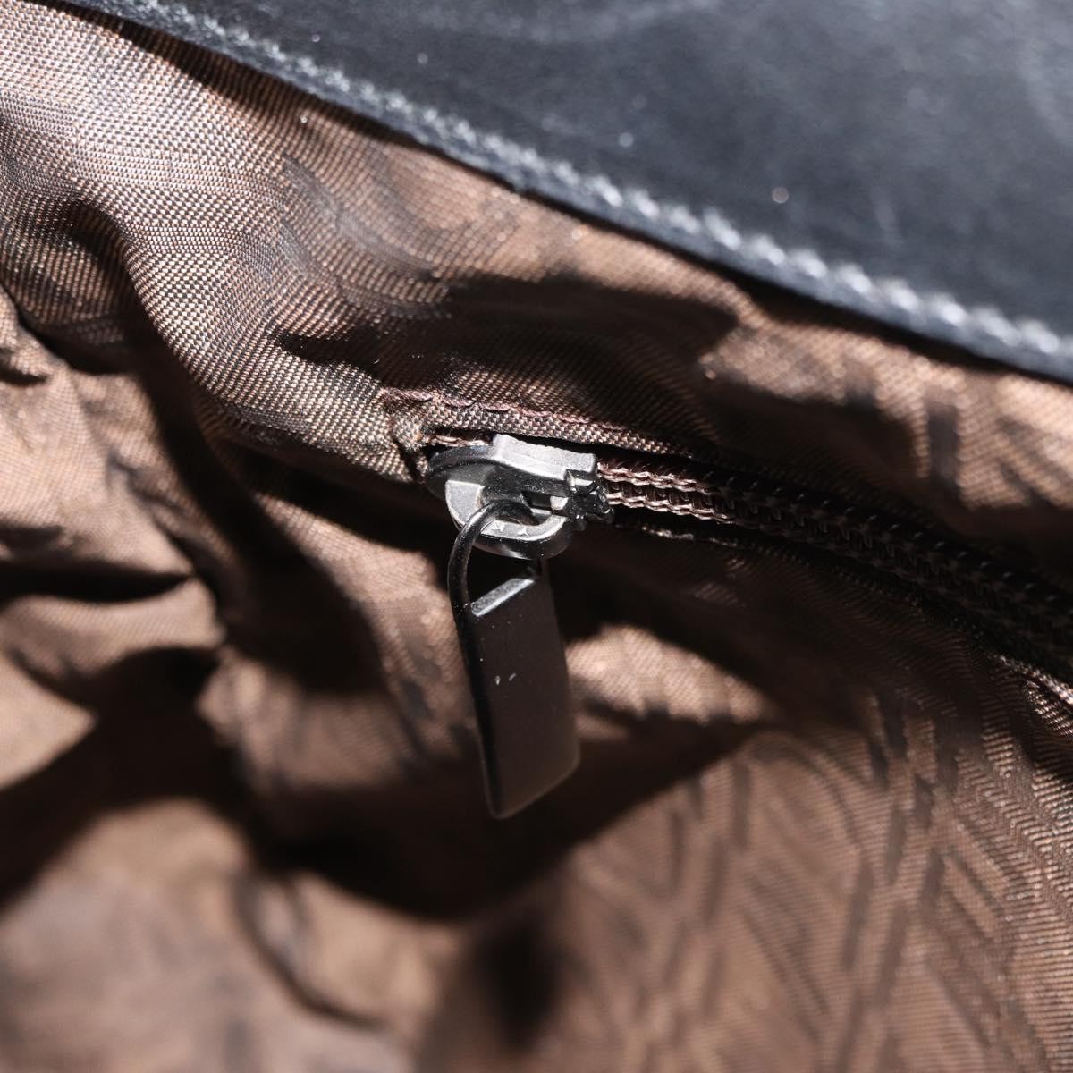 Salvatore Ferragamo Salvatore Ferragamo Gancini Hand Bag Patent leather Dark Brown Authentic bs35239