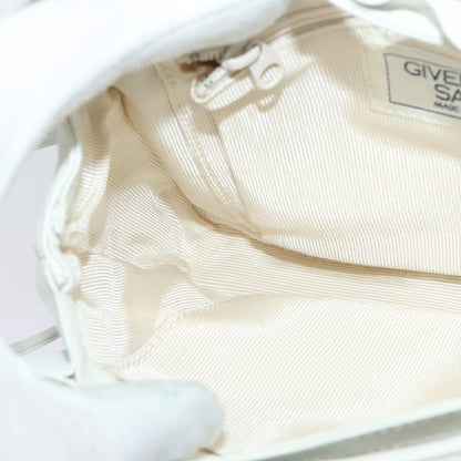 Givenchy GIVENCHY Shoulder Bag Leather White Gold Authentic MY255
