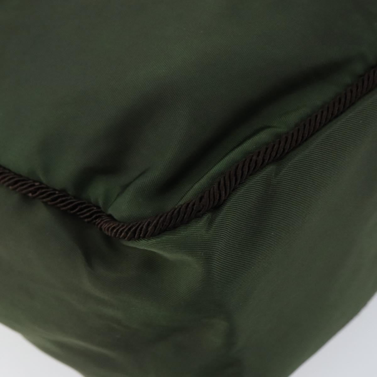 Prada PRADA Hand Bag Nylon Green Authentic 153060