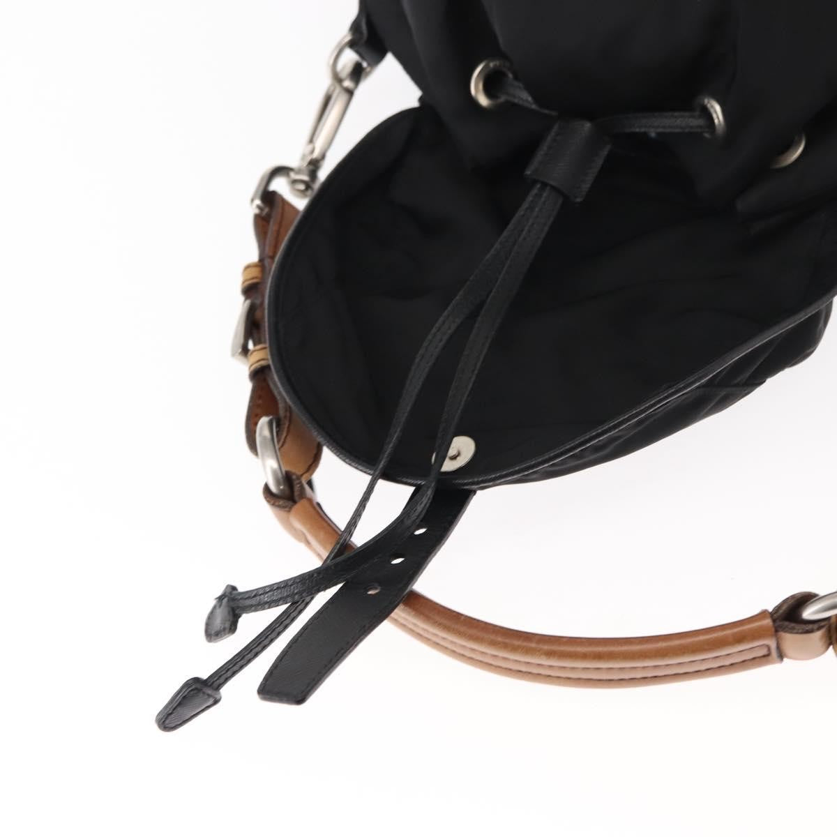 Prada PRADA Shoulder Bag Nylon Black Silver Authentic 147527
