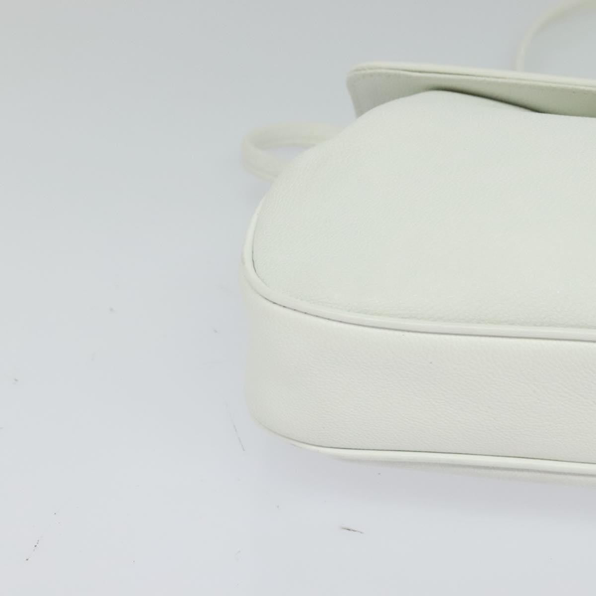 Givenchy GIVENCHY Shoulder Bag Leather White Gold Authentic MY255