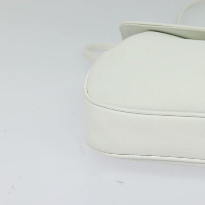 Givenchy GIVENCHY Shoulder Bag Leather White Gold Authentic MY255